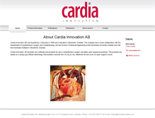 Tablet Screenshot of cardiainnovation.com